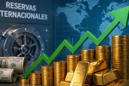 Las reservas internacionales del BCE crecen en 2026, impulsadas por financiamiento externo, exportaciones y el aumento del valor del oro.
