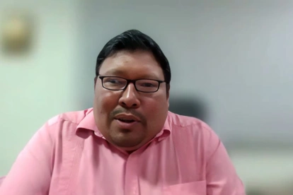 Carlos Cadena Asencio, liquidador de la empresa Veranera S.A., en una entrevista con el medio oficialista Altavoz.