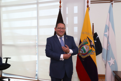 El contralor Xavier Torres, en una entrevista con este Diario, en 2023.