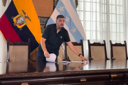 Aquiles Álvarez, alcalde de Guayaquil, fue detenido la madrugada del 10 de febrero de 2026, en Samborondón.