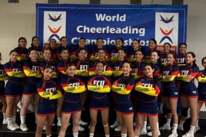 Orgullo ecuatoriano en la competencia mundial de cheerleading.