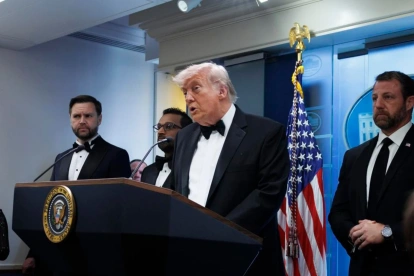 Donald Trump habla tras tiroteo en una cena.