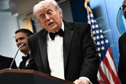 El presidente Donald Trump da una rueda de prensa tras el intento de ataque en su contra.