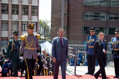 El 24 de mayo de 2025, Gustavo Petro arribó a Ecuador para la posesión de Daniel Noboa en la Asamblea Nacional
