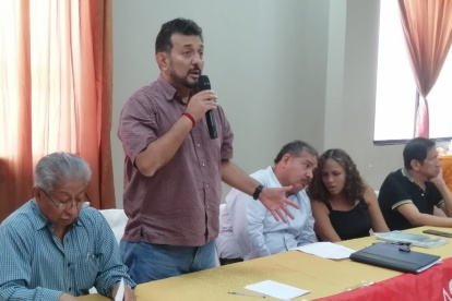 El director nacional de Unidad Popular, Geovanny Atarihuana, dijo que apelará la resolución que emitió el CNE.