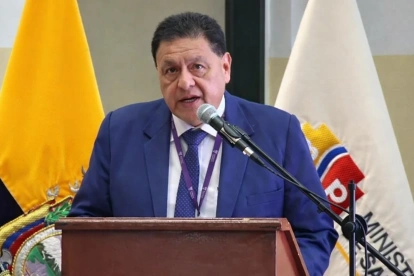 Jaime Bernabé durante su intervención en la rendición de cuentas 2025 del Ministerio de Salud.
