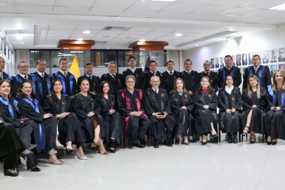 Mercedes Caicedo compartió una fotografía del último encuentro con sus compañeros de la Corte de Justicia.