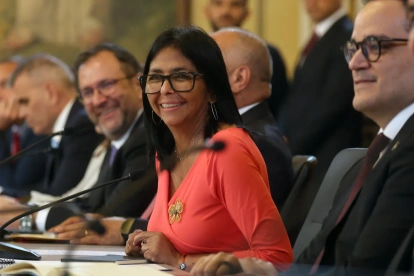 Fotografía de archivo de la mandataria encargada de Venezuela, Delcy Rodríguez.