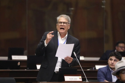 Xavier Lasso es uno de los cuatro asambleístas del correísmo que viajaron a Estados Unidos.