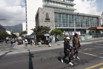 El edificio del Instituto Ecuatoriano de Seguridad Social en Quito.