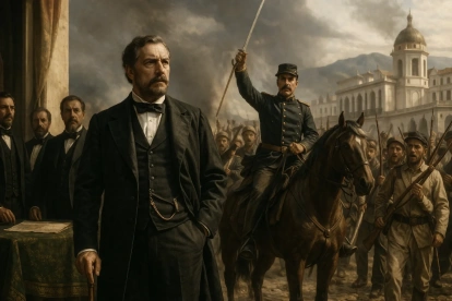 Recreación del clima político y militar que derivó en la caída de Antonio Borrero tras la revolución septembrina de 1876.