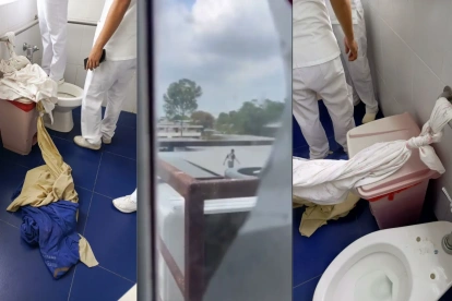 Capturas de video que se ha viralizado en redes.