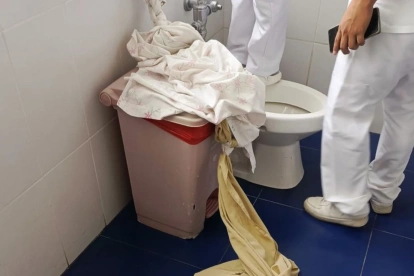 Un detenido subió a los techos del hospital de Guayaquil el 30 de abril mientras permanecía bajo custodia.