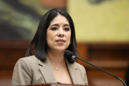 Mónica Luzárraga durante una intervención pública