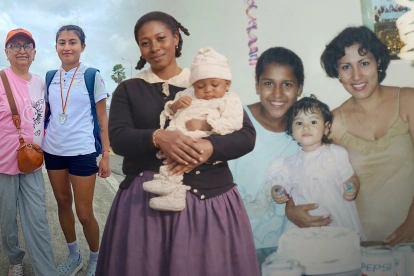 Paula Torres, Beber Espinoza e Irene Tobar junto sus progenitoras en momentos distintos de sus vidas, pero que con un mismo legado para sus trayectorias.