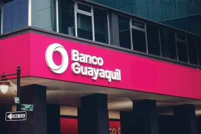 Fachada del Banco Guayaquil, entidad que respondió al requerimiento de información en el marco del caso Encuentro.