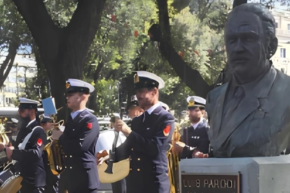 Busto de Luis Parodi Valverde en los Jardines de Brignole, en Génova, Italia.