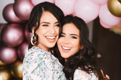 Michela con su hermana Iesmín eran muy unidas. Se respetaban y admiraban mutuamente.