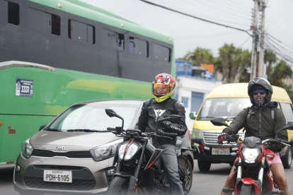 Imagen referencial. Los motociclistas son los actores más vulnerables en las vías, con la mayor cantidad de fallecidos en siniestros de tránsito.