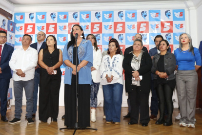 Gabriela Rivadeneira, presidenta de la Revolución Ciudadana, se refirió a la estrategia para las seccionales.