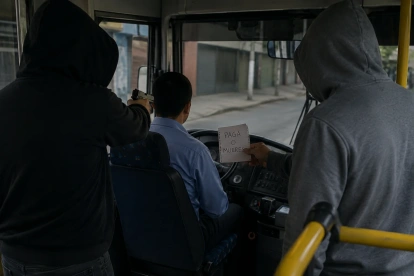 Referencia. Dos sospechosos fueron procesados por extorsionar a un conductor de transporte público en Quito.