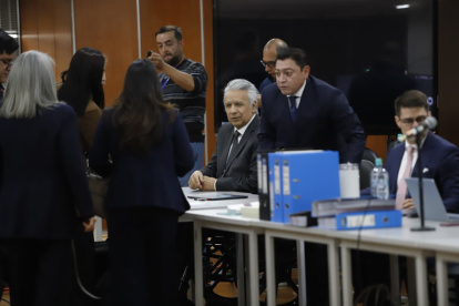 El expresidente Lenín Moreno se encuentra la mañana de este 11 de mayo de 2026 en el auditorio de la Corte Nacional de Justicia.
