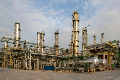 Infraestructura de la Refinería de Esmeraldas.