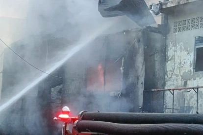 Incendio en Paján en la provincia de Manabí.