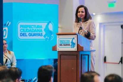 Marcela Aguiñaga dejará su cargo como prefecta del Guayas el jueves 14 de mayo de 2026.