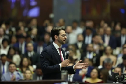 El presidente de la Asamblea Nacional, Niels Olsen, presentó su informe de rendición de cuentas sobre el primer año de gestión legislativa.