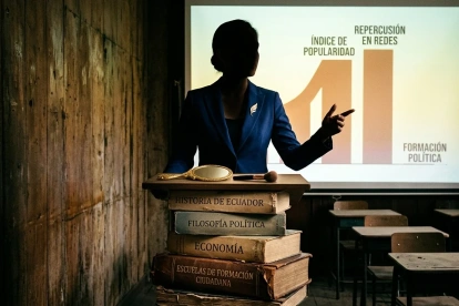 Imagen simbólica sobre preocupación de organizaciones políticas por su imagen y no por la formación política.