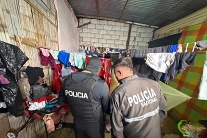 La Policía Nacional participó del operativo de seguridad.