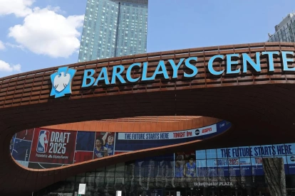 Barclays Center, sitio oficial donde se realizará el Draft NBA 2026 en Brooklyn, Estados Unidos.