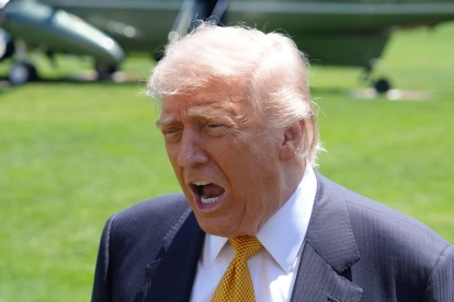 El presidente de Estados Unidos, Donald Trump, previo a su viaje a China.