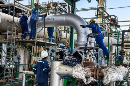 La Refinería Esmeraldas es el principal complejo refinador de Ecuador. Actualmente, opera al 40,97 % de su capacidad.