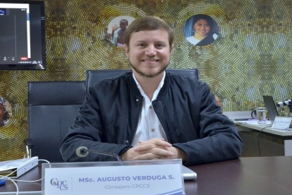 Augusto Verduga, exconsejero de Participación, criticó el fallo del TCE que le devuelve sus derechos políticos.