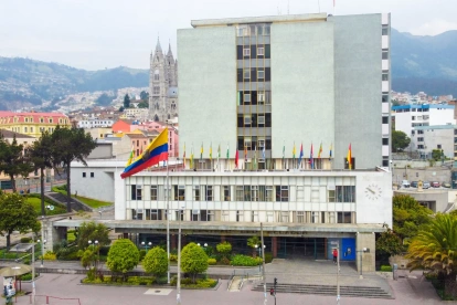 Edificio del Banco Central del Ecuador, en la ciudad de Quito.