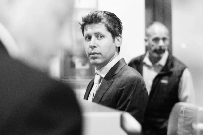 El CEO de OpenAI, Sam Altman durante su comparecencia en el Edificio Federal onald V. Dellums de Oakland, California