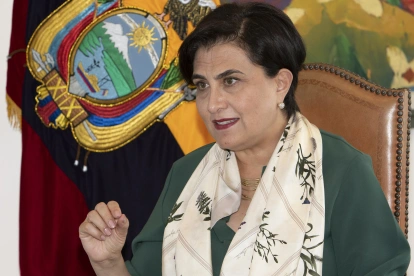 Gabriela Sommerfeld, canciller de Ecuador.