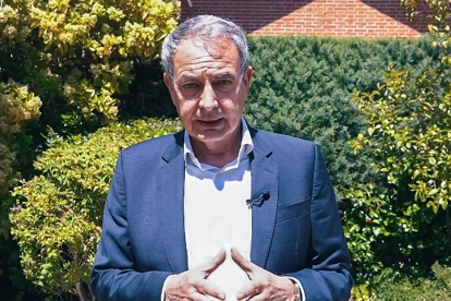 El expresidente del Gobierno José Luis Rodríguez Zapatero, en una captura de video tras su imputación en la causa de Plus Ultra.