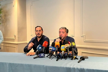 Ramiro García y David Norero dieron una prensa en Guayaquil sobre la situación del alcalde de Guayaquil en la Cárcel del Encuentro.