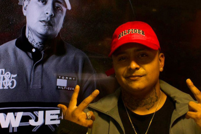 New Jerson el pasado mes de marzo  en las oficinas de Universal Music Colombia.