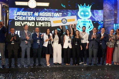 La Universidad de Especialidades Espíritu Santo rompió un récord por la mayor cantidad de asistentes en un taller de inteligencia artificial.