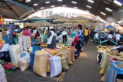 Uno de los me3rcados que hay en Tungurahua, provincia donde se enconttraron los brotes del virus que afecta a conejos.