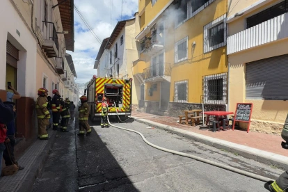 El tanque de gas explotó en una vivienda en la calle Loja y Quijano, en el sector de San Sebastián.