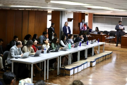 La audiencia por le caso Progen tuvo lugar en la Corte Nacional de Justicia de Quito.