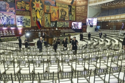 La Asamblea Nacional previo al inicio del Informe a la Nación.