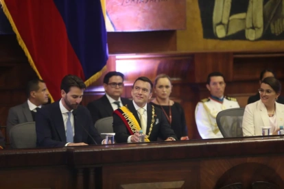 Daniel Noboa en el Informe a la Nación.