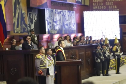 Daniel Noboa aseguró en la Asamblea Nacional que Quito “merece transporte público de primer nivel” al anunciar la ampliación del Metro de Quito.