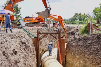 La obra del Quinto Acueducto tiene un 40% de avance, según el Municipio.